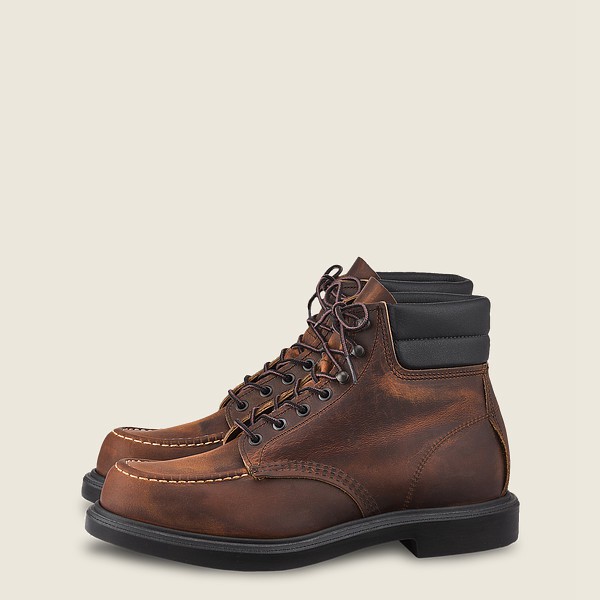 Bottes Red Wing Heritage - Classic Supersole - 6-Inchr Rough & Tough Cuir - Marron Foncé - Homme 807